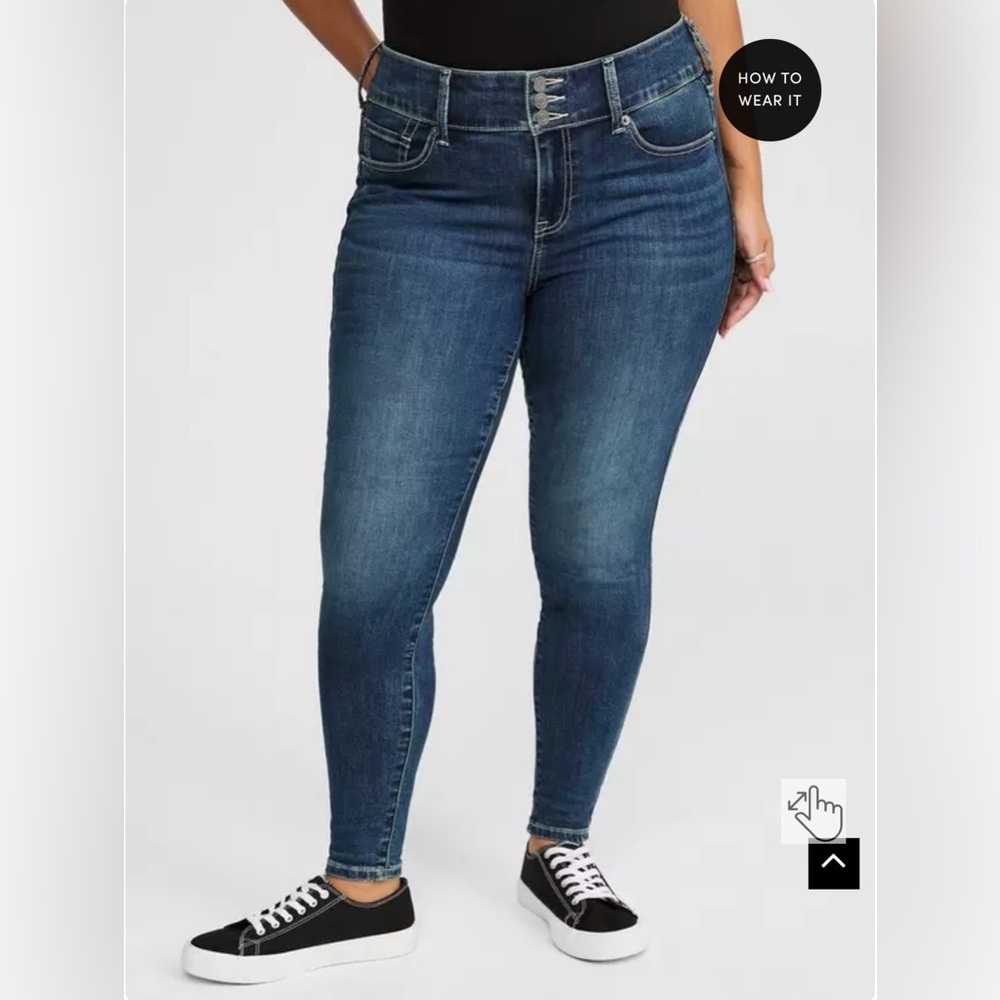 Torrid Blue Skinny Jeans
